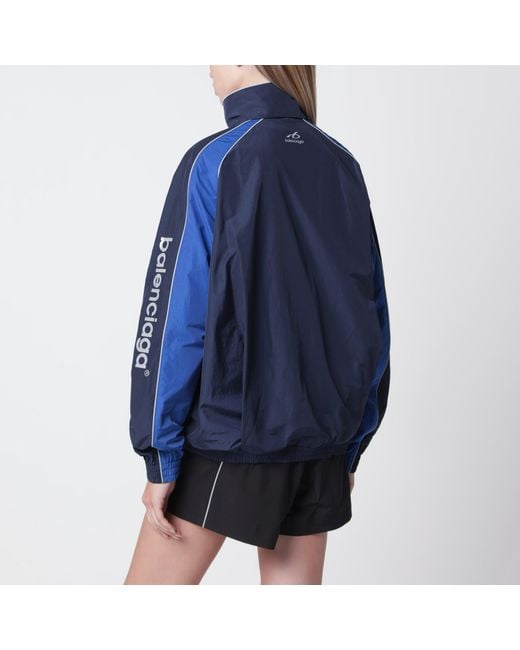 Balenciaga Blue Techwear Zip-Up Jacket