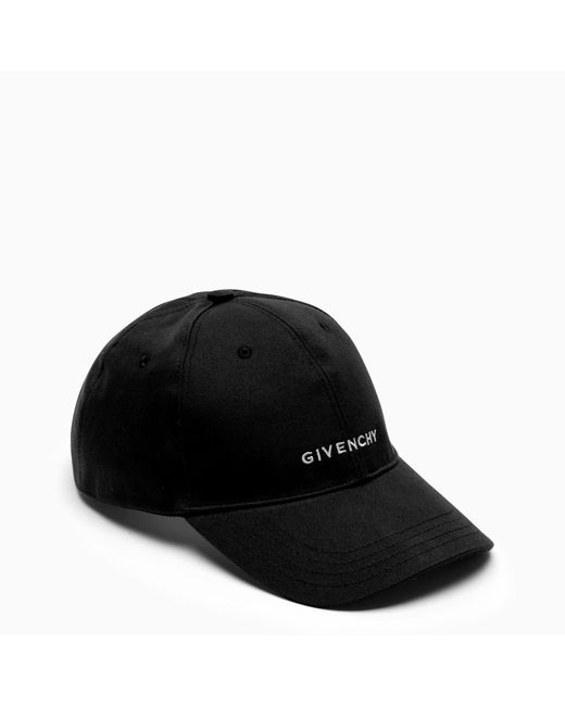 Givenchy Black Logo-embroidery Baseball Cap for men