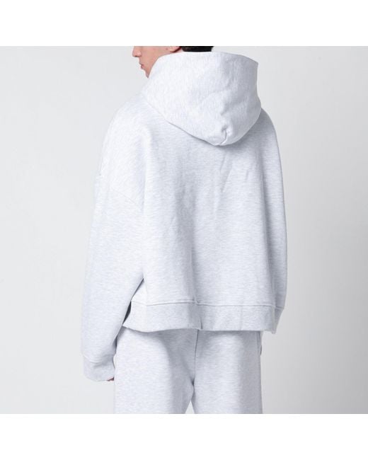 Entire studios White Grey Cotton Sweatshirt for men