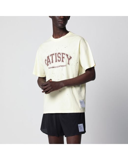 Satisfy White Light Mothtech T-Shirt With Perforations for men