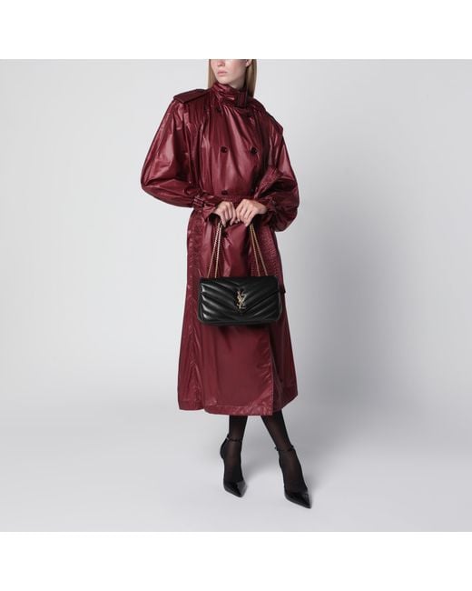 Saint Laurent Black Medium Leather Loulou Bag
