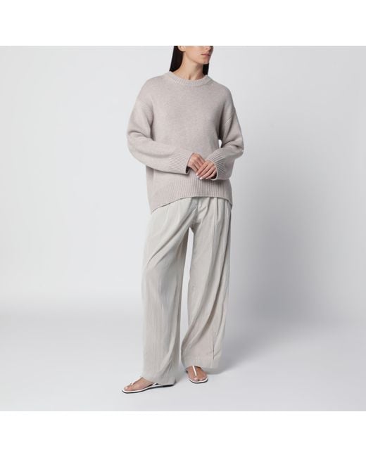 Lisa Yang Gray Noor Crewneck Sweater