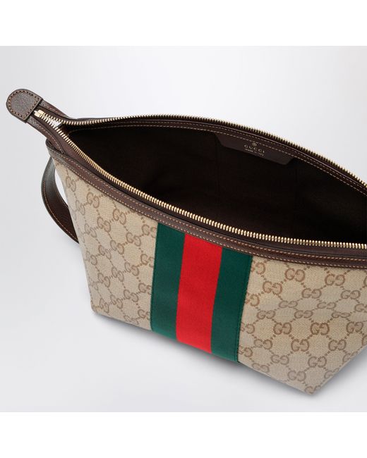 Gucci Natural gg Supreme Fabric Toiletries Bag for men