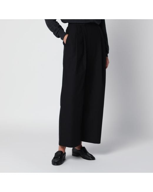 Source Unknown Black Leiko Wide-Leg Trousers