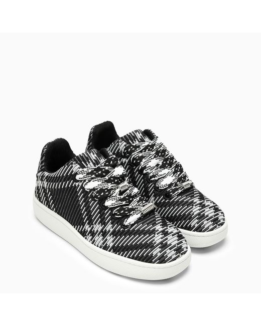 Burberry Black Check Pattern Box Sneaker for men