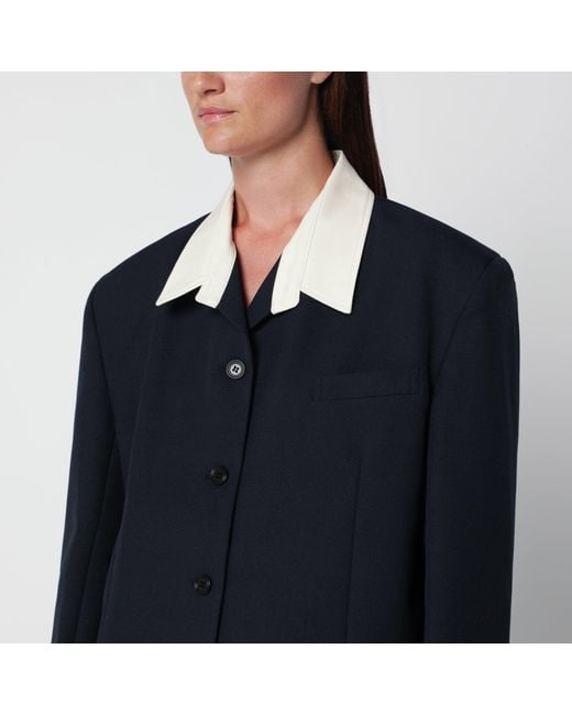 Source Unknown Blue Suki Single-Breasted Jacket