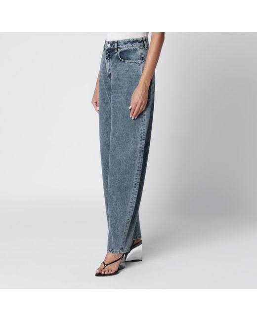 Alaïa Blue Rounded Denim Jeans