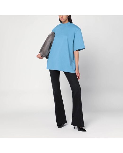 The Attico Blue Cotton T-Shirt