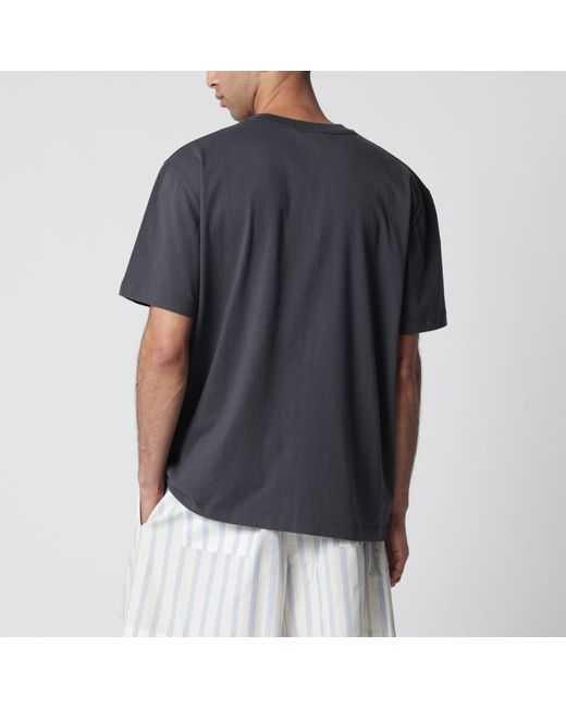 Tekla Black Washed Short-Sleeve T-Shirt for men