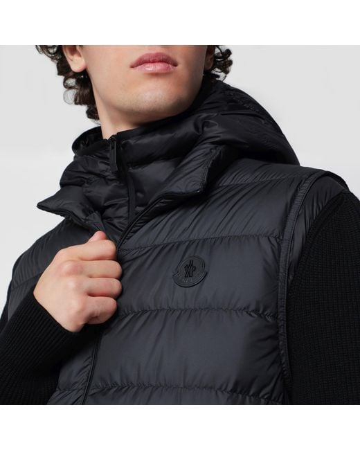 Moncler Black Treompan Padded Gilet for men