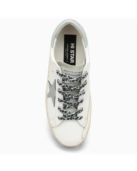 Sneaker bassa hi star bianca con plateau di Golden Goose Deluxe Brand in White