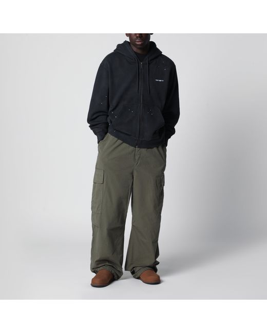 Carhartt Black Hooded Painter Zip Jacket for men