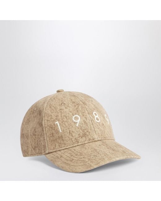 1989 STUDIO Natural Baseball Cap Denim Flock 1989 Camo for men