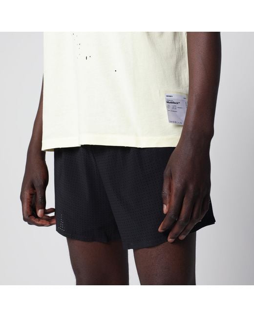 Satisfy White Light Mothtech T-Shirt With Perforations for men