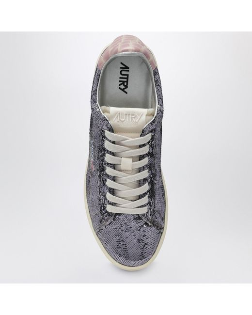 Autry Gray Sneaker Dallas Sparkling