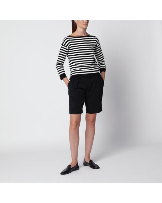 Weekend by Maxmara Black Ecru And Viscose Sweater