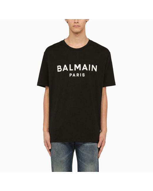 Balmain Black Classic T-Shirt for men