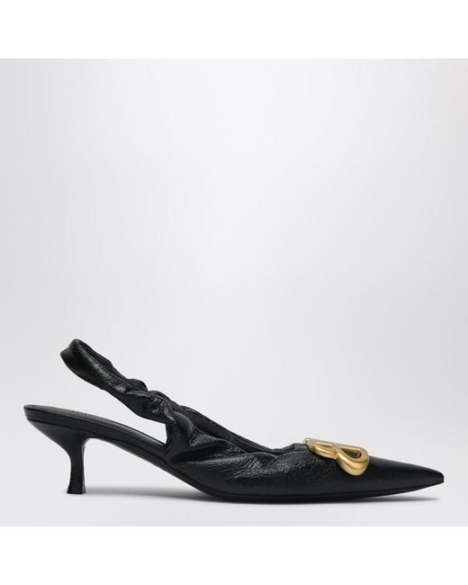 Balenciaga Black Monaco Slingback