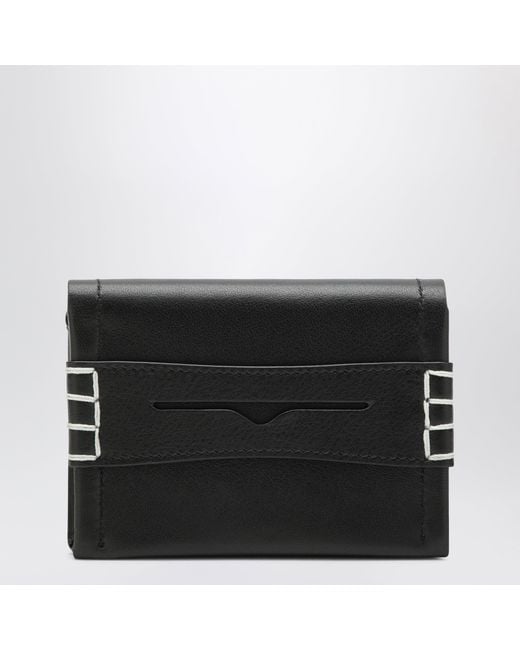 J.W. Anderson Black Penny Loafer Card Holder for men