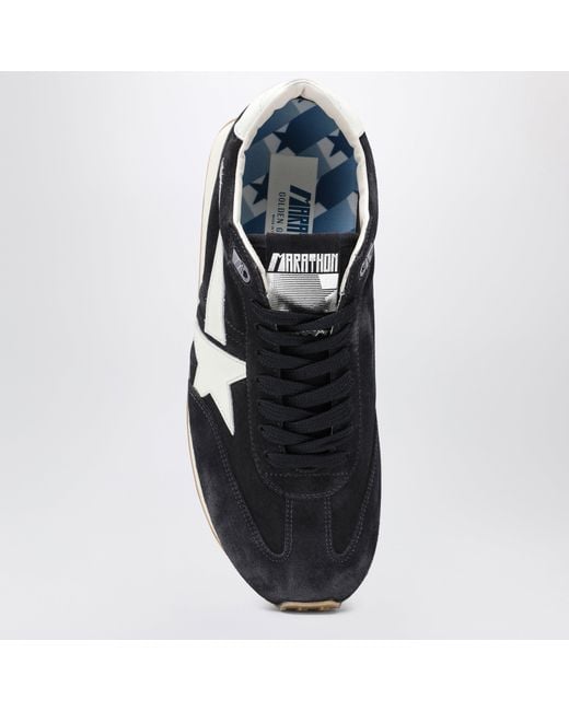 Golden Goose Deluxe Brand Blue Marathon Sneakers for men