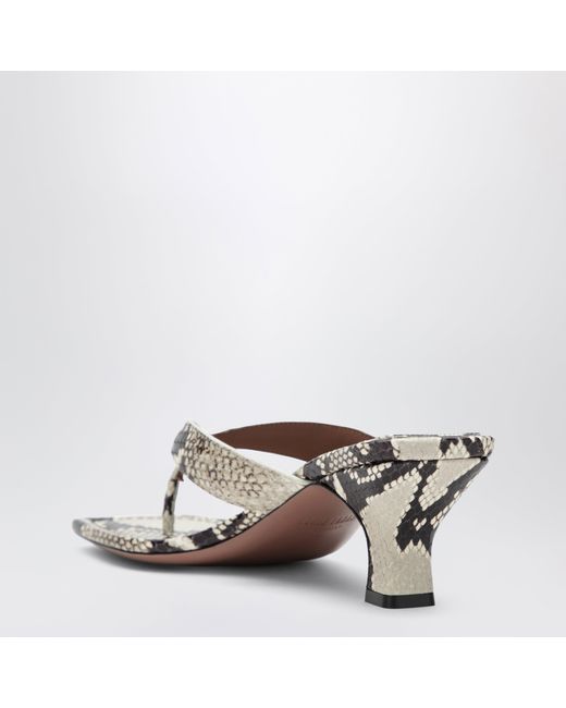 Slides Tong Avec Imprimé Python Paris Texas en coloris White