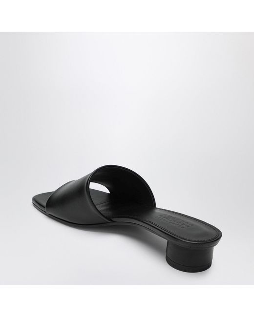 MM6 by Maison Margiela Black Anatomic Sandals With Low Heel