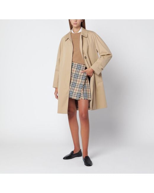 Burberry Natural Classic Honey Cotton Trench Coat