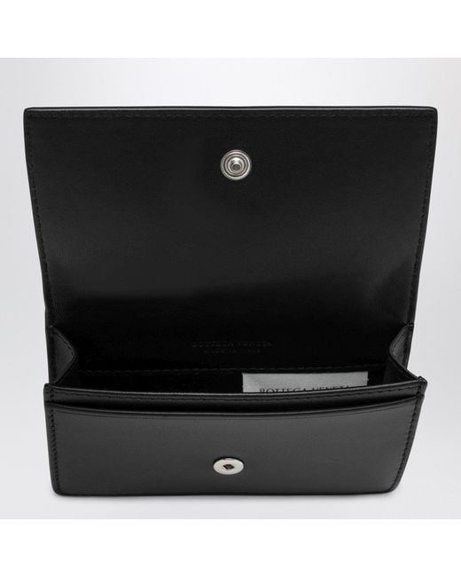 Bottega Veneta Black Small Intrecciato Continental Wallet