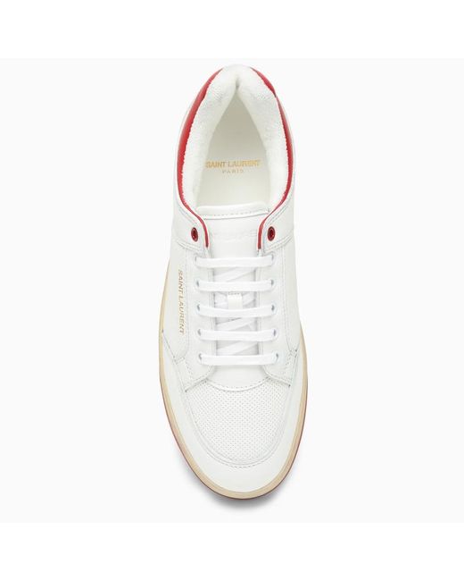 Sneaker sl/61 bianca in pelle di Saint Laurent in White da Uomo