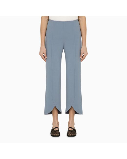 By Malene Birger Blue Normann Trousers With Slits