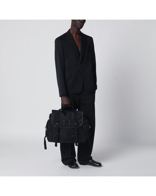 Maison Margiela Black High Tech Messenger Bag for men