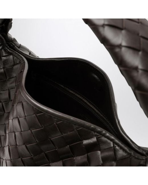 Borsa a spalla hop piccola fondant di Bottega Veneta in Black