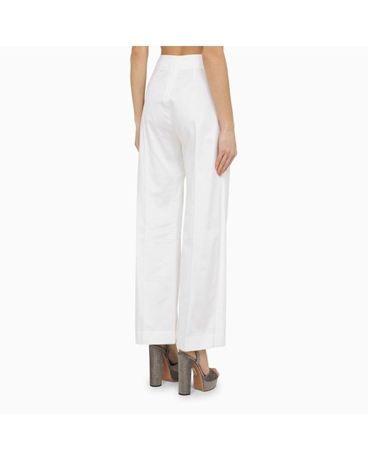 Patou White Structured Trousers