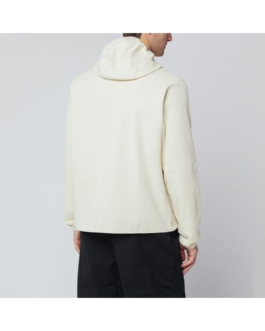 Purple Mountain Observatory Natural Cream-Colored Sweatshirt With Built-In Balaclava for men