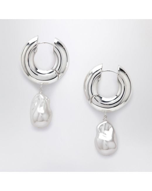 Eliou Metallic Pearl Earrings