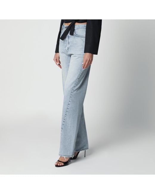 Balenciaga Blue Twisted-Seam Jeans