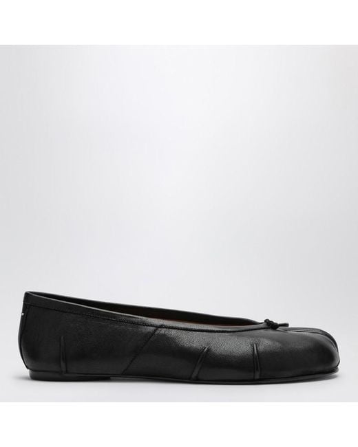Ballerina tabi new nera in pelle di Maison Margiela in Black