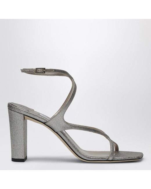 Jimmy Choo Sandale Azia 85 Aus Metallic-Leder
