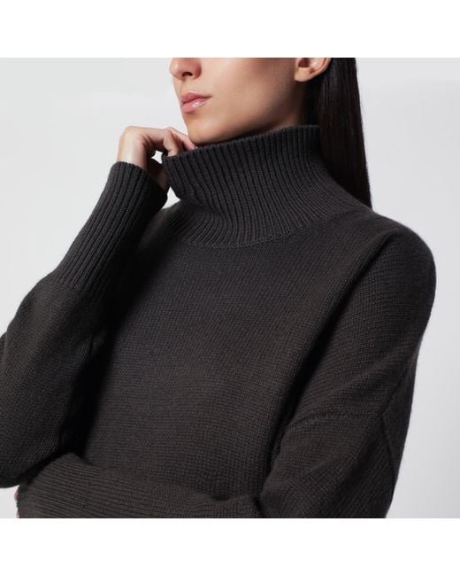 Lisa Yang Black Dark Heidi Cashmere Sweater