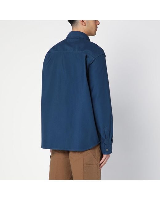 Carhartt Blue Hayworth Shirt Jacket Naval Coloured for men