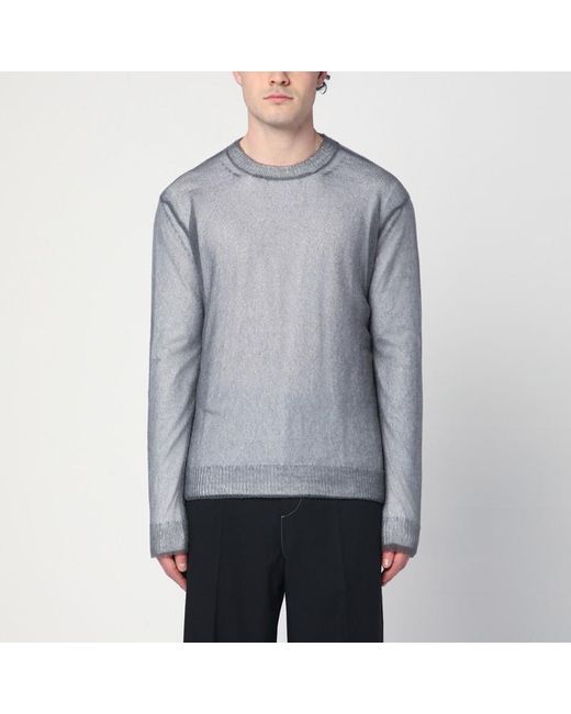 Maglione con design a strati di Jil Sander in Gray da Uomo