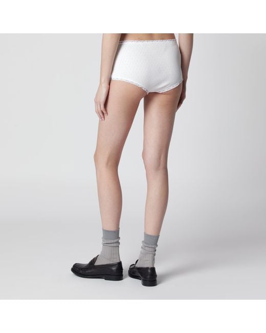 Miu Miu Gray Cotton Culottes