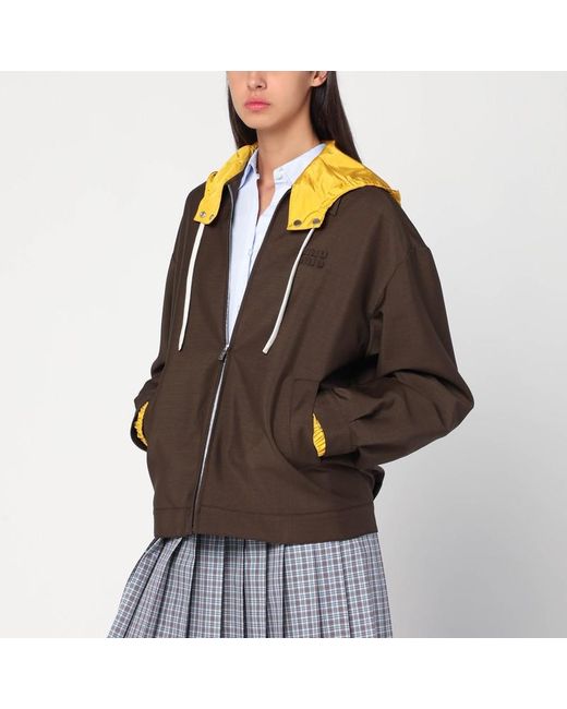 Miu Miu Brown Mustard Jacket