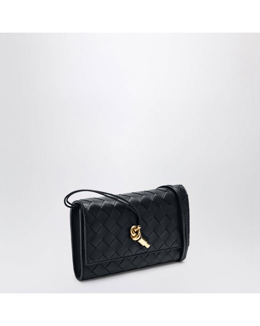 Bottega Veneta Black Andiamo Pouch