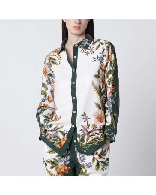Farm Rio Green Sand Nature Shirt