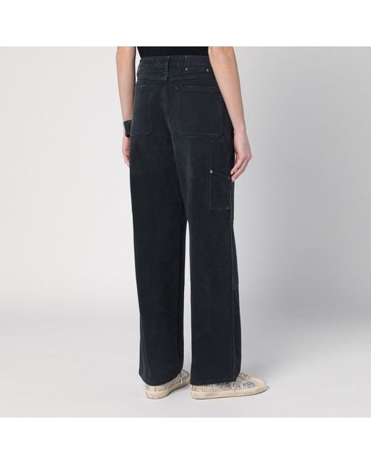 Golden Goose Deluxe Brand Black Distressed Marley Painter Pant