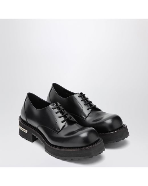 Balenciaga Black Denom Derby Shoes for men