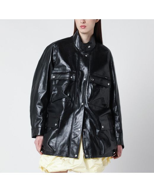 Prada Black Peacoat