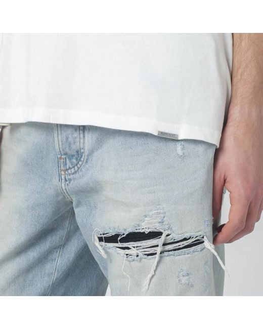 Felpa bianca con stampa logo di Represent in White da Uomo