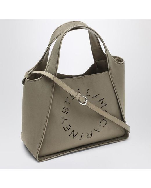 Stella McCartney Green Khaki-Farbene Mittelgroße Stella-Logo-Tasche